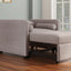 3 in 1 Convertible Sleeper Chair with Adjustable Backrest, Lounger Chair Turns Into Bed, Single Bed for Living Room, Linen, Tan - Korvel