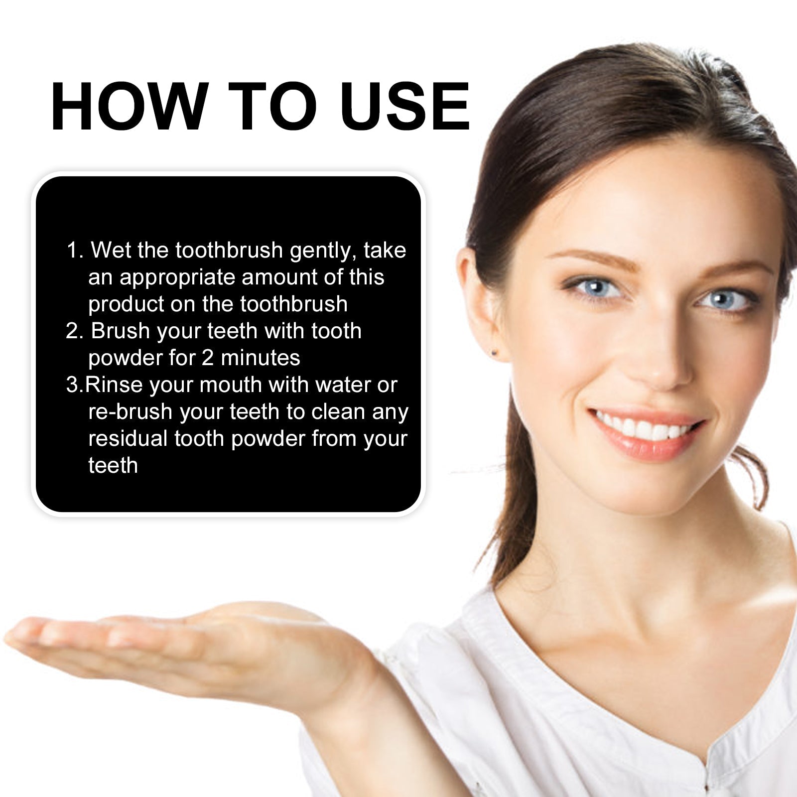 Teeth Whitening Powder, Teeth whitening beauty teeth cleaning tartar teeth yellow smoke teeth care for the mouth - Korvel