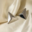 Pendientes Triangulares 3D de Acero Inoxidable Premium