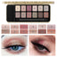 Romantic Beauty 12 Colors Leopard Eyeshadow Makeup Pearl Matte Finishing Eyeshadow Palette Brush - Korvel