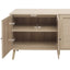 4 Door Accent Cabinet Sideboard Buffet Storage Cabinet with Adjustable Shelf for Entryway Living Room Bedroom - Korvel