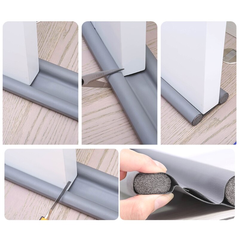 Flexible Door Bottom Sealing Strip Guard Sealer Stopper Weatherstrip Windproof Sealing Strip - Korvel