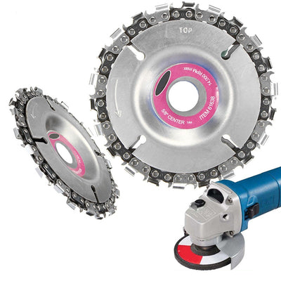 Wood Plastics 4 Inch 22 Tooth Grinder Disc Fine Chain Saw 4 Inch Angle Carving Culpting For 100/115 Angle Grinder - Korvel