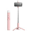 Mobile Phone Bluetooth Selfie Stick with Rotating Fill Light and Hidden Tripod Live Streaming Stand - Korvel