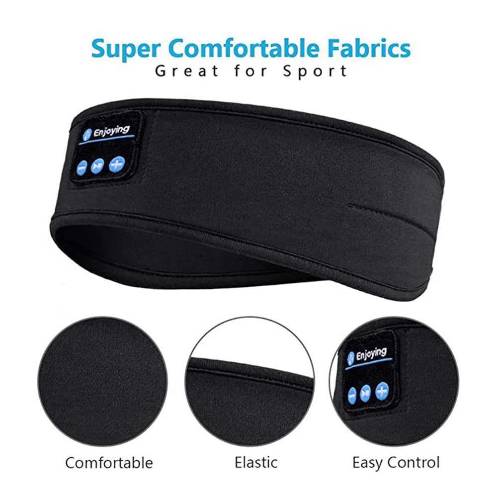 Bluetooth Music Sleep Eye Mask Headband Bluetooth Sports Headband Call Headband Yoga Headband - Korvel
