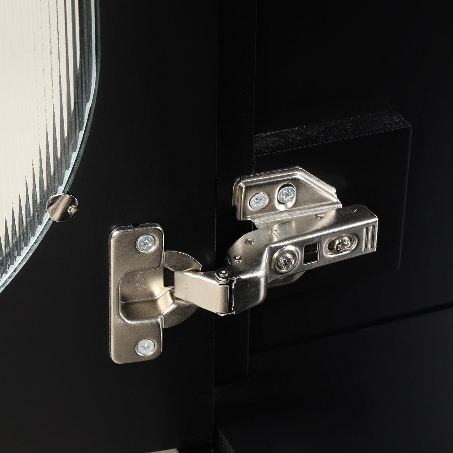 Meuble de salle de bain noir de 30" avec évier et rangement