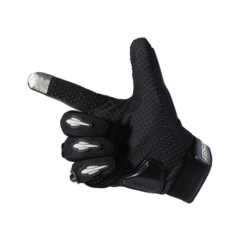 Motorcycle Riding Gloves, All Finger, Summer Breathable, Men's And Women's Electric Vehicles, Anti Fall, Anti Slip, Touch Screen - Korvel