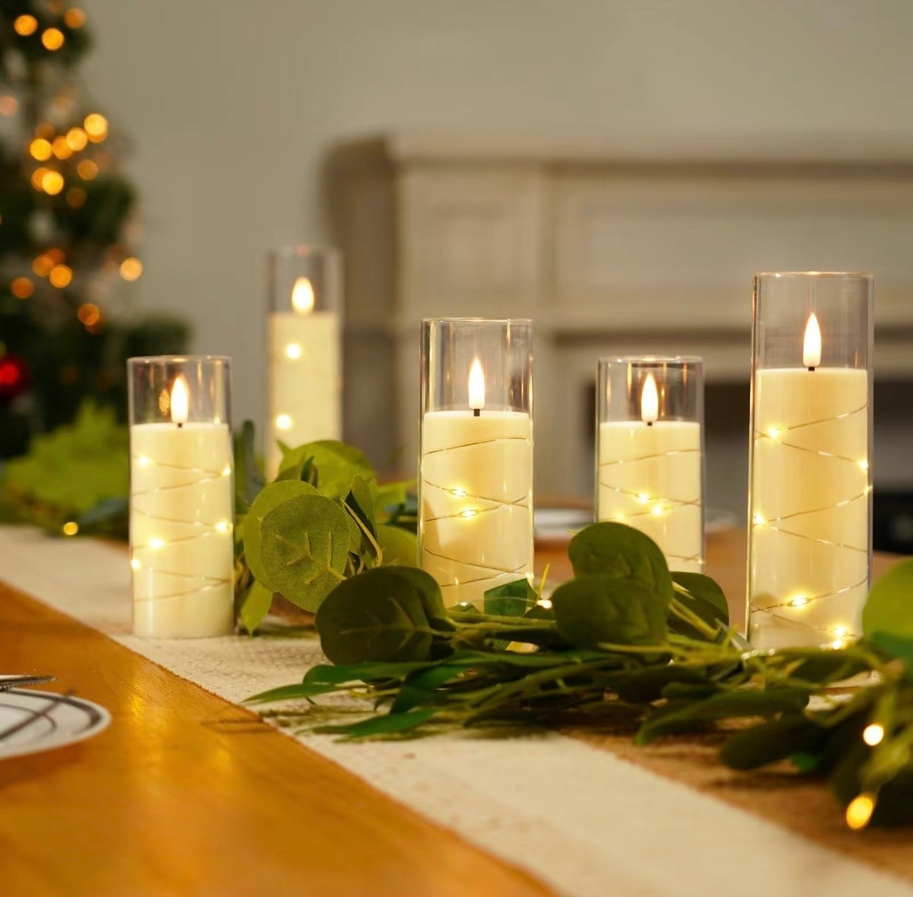 StarGlow LED Pillar Candles - Korvel