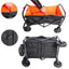 Folding Wagon Garden Shopping Beach Cart - Korvel