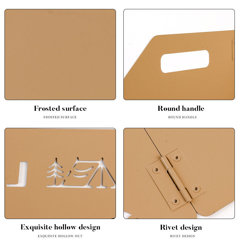 Outdoor stove enclosure wind shield camping wind shield shielding plate cassette stove folding gas stove stove wind shield - Korvel