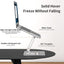 Office Aluminum Notebook Bracket Computer Cooling Bracket Double Pole Folding 360 Degree Stepless Rotation - Korvel