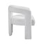 Teddy fabric modern design dining chair,open-Back ,modren kitchen armchair for Dinging Room(BEIGE) - Korvel