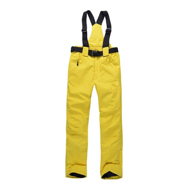 Women Men Ski Pants Brands Outdoor Sports Suspenders Windproof Waterproof Trousers - Korvel