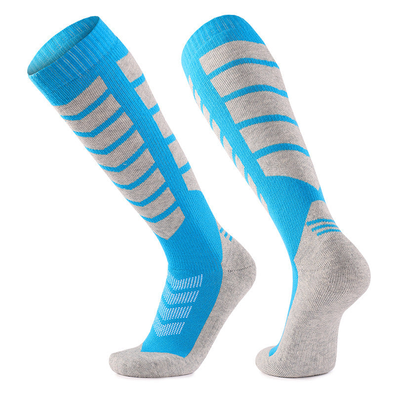 Merino Wool Socks Long Tube Professional Ski Socks Thickened Warm Full Wool Hoop Anti slip Pressure Sports Socks Breathable - Korvel