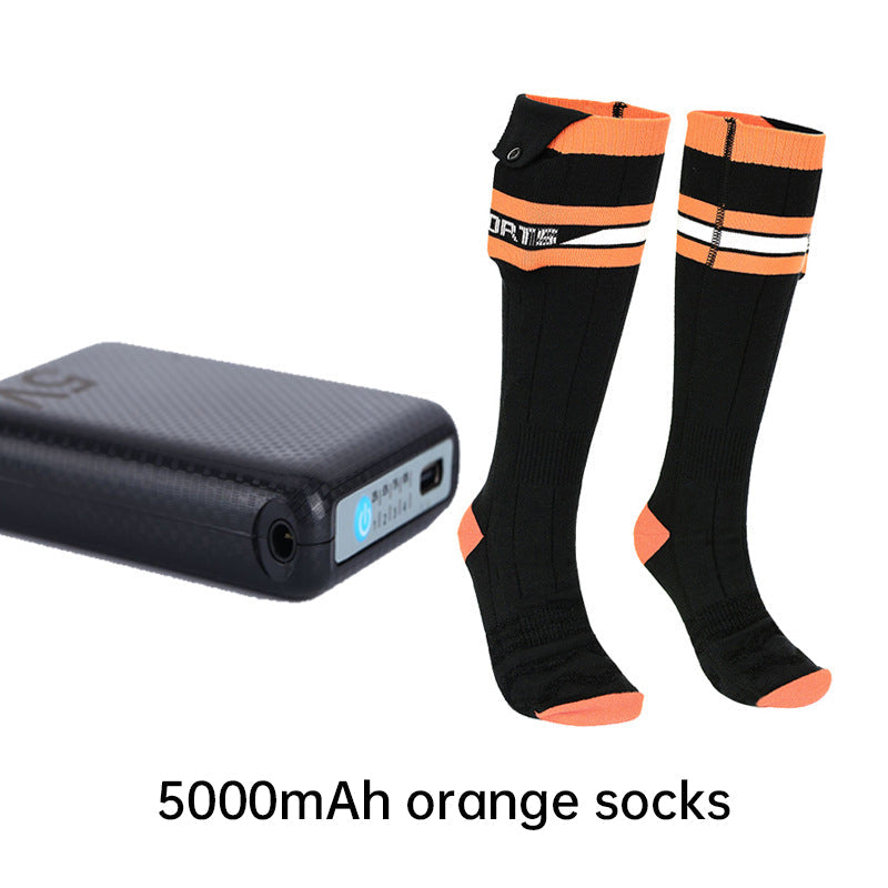 Heated Socks APP Remote Control 6000/5000mAh Rechargeable Battery Winter Thermal Electric Heating Thick Stockings 3 Gears - Korvel
