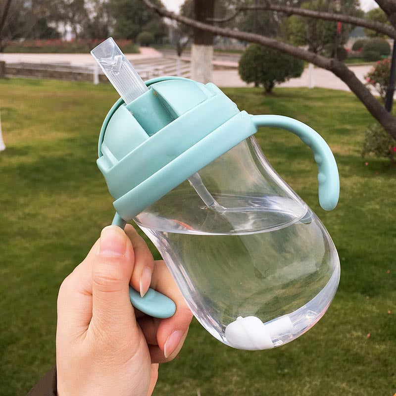Silica Gel Feeding Kids Toddler Newborn Baby Drink Cups Water Bottles Kids Drinking Sippy A Cup with Straw Copo Infantil Drinker - Korvel
