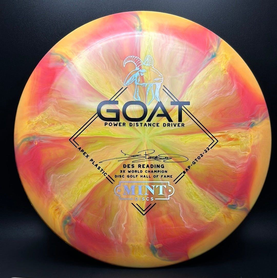 Swirly Apex Goat - Disque de Golf Signature de la Série Des Reading 3x