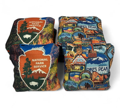 Premium National Parks Cornhole Bag Set (8 Bags) - Korvel