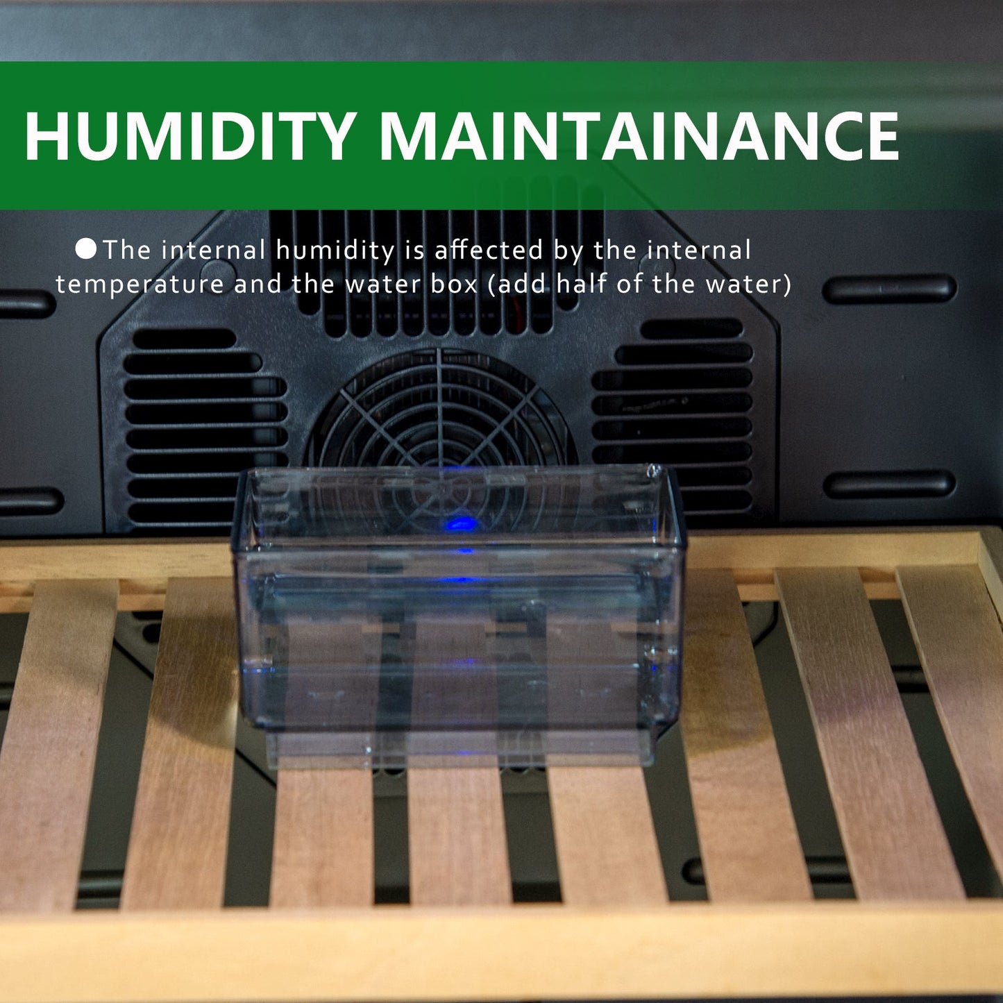 25L Electric Humidor, 150 Counts Capacity Cigar Humidor Humidifiers with Constant Temperature Controller, Cigar Humidor Box with - Korvel