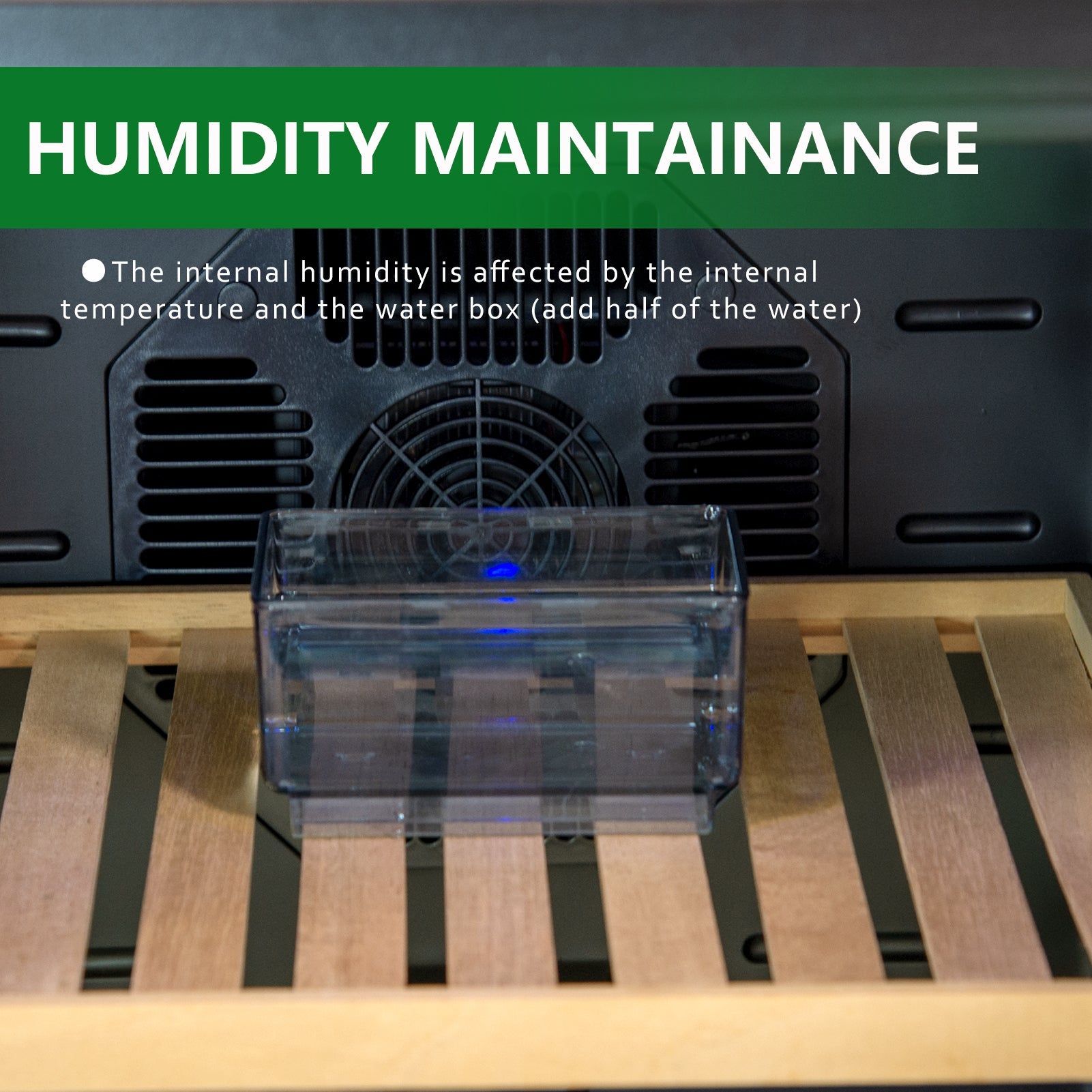 25L Electric Humidor, 150 Counts Capacity Cigar Humidor Humidifiers with Constant Temperature Controller, Cigar Humidor Box with - Korvel