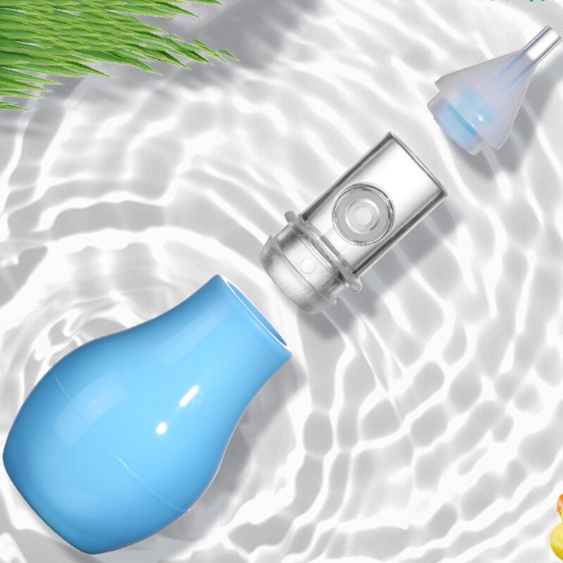 Infant silicone nasal aspirator pump type neonatal cold nasal mucus cleaner antibackflow baby nasal aspirator safe and non-toxic - Korvel