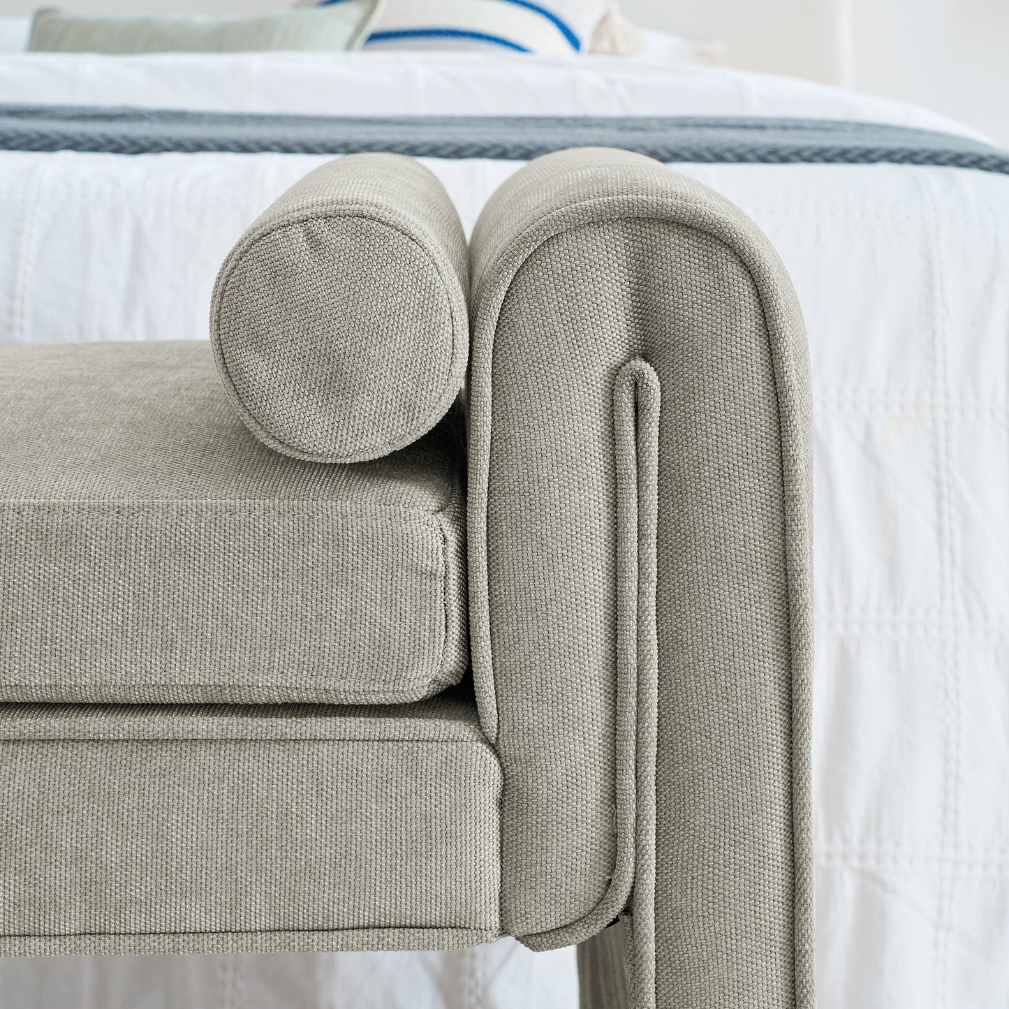 Premium Upholstered Storage Bench - 50.39 Inches