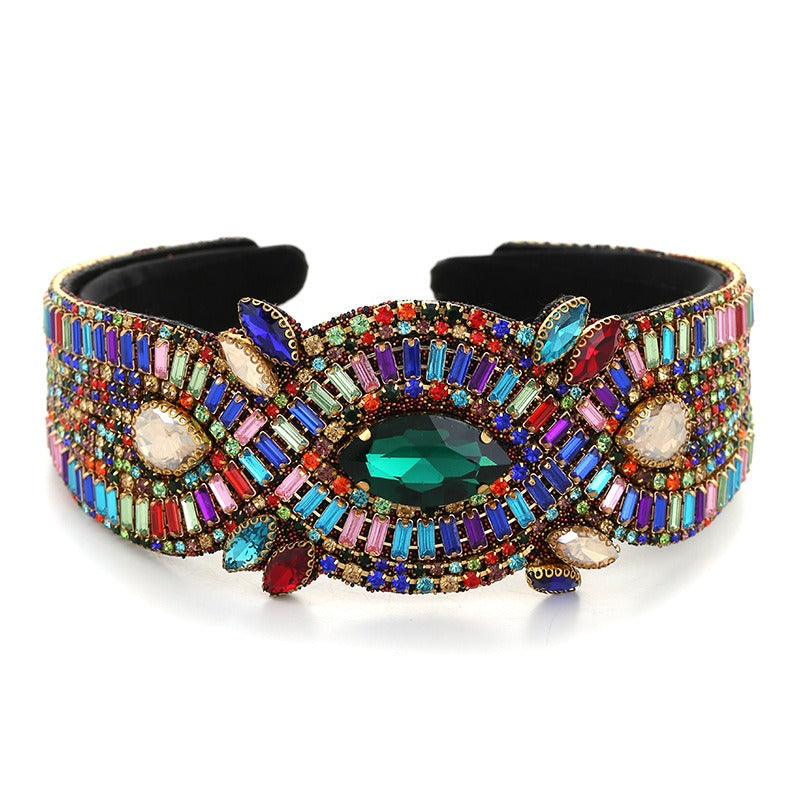 Diadema de Diamante de Agua Colorido para Looks Elegantes