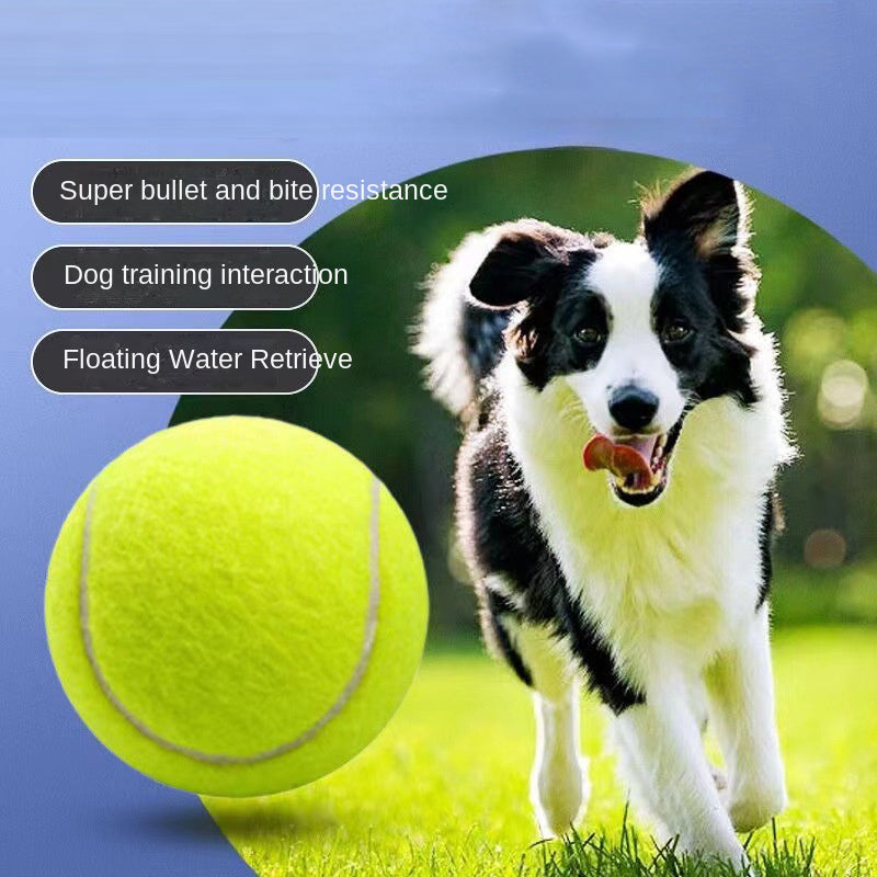 Dog Toy Rubber Elastic Tennis Ball Small and Medium sized Dog Bite Dog Toy - Korvel