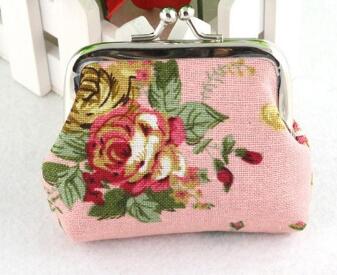 Women Coin Purse Cute Wallet Lady Retro Vintage Flower Small Wallet Hasp Purse Kawaii Bag Clutch Bag Monedero - Korvel