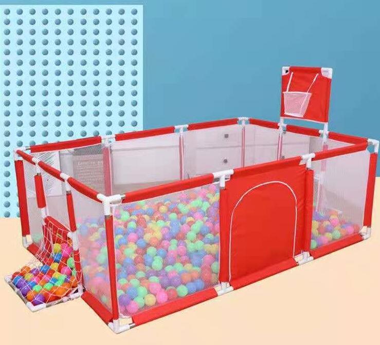 Children's fence baby basketball fence safety stainless steel playpen children's ball pit baby indoor playground baby park fence - Korvel