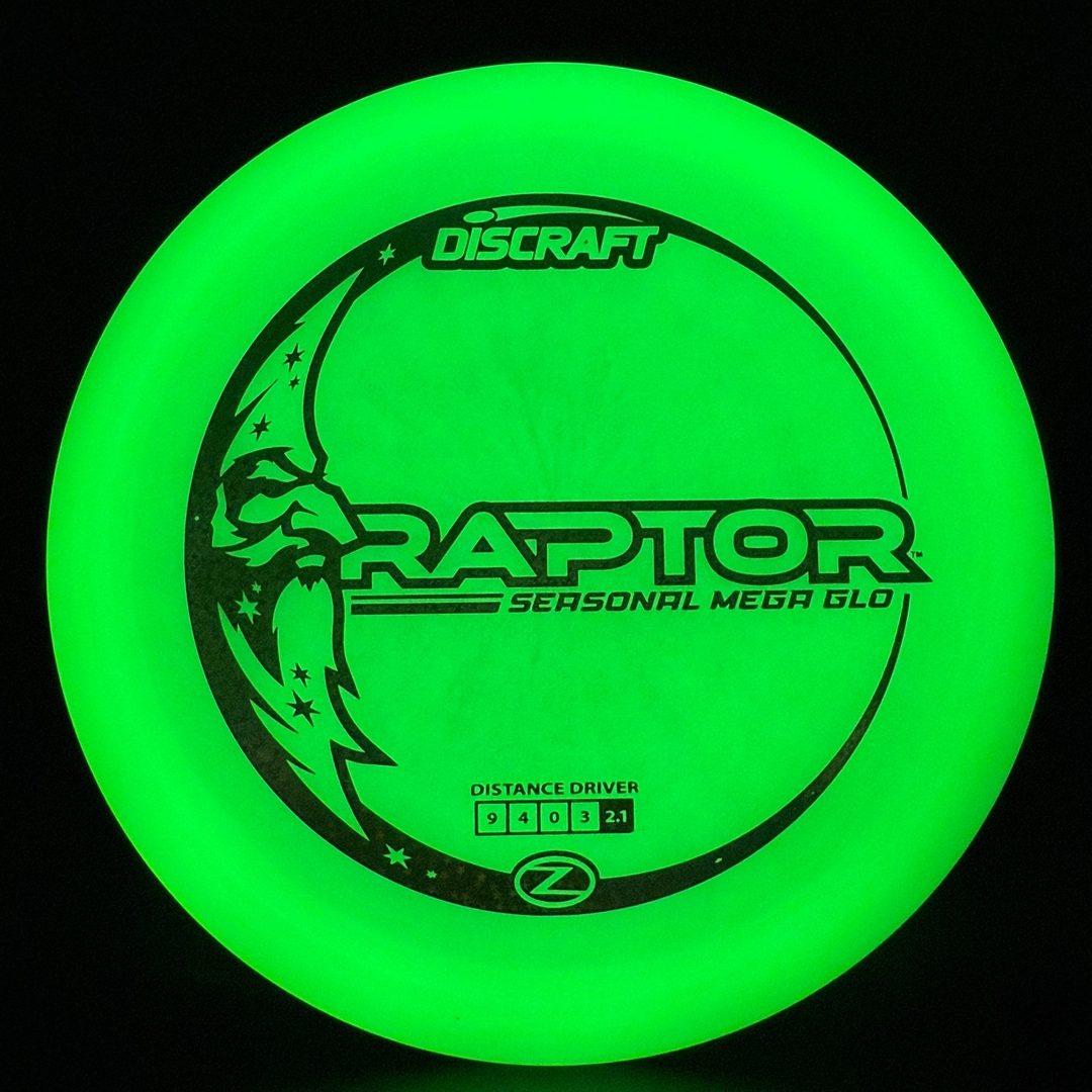Mega Glo Raptor - Premium Glow Disc Golf Driver