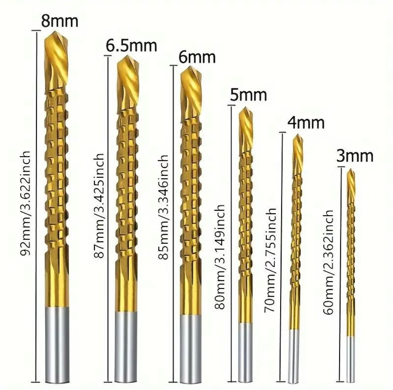 Ensemble de forets en titane PowerDrill