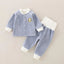 Children's Autumn And Winter Warm Suit Baby Spring And Autumn Plus Fleece Outer Wear Tops Pants Men And Women Baby Two Sets - Korvel