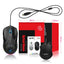 Wired mouse RGB backlight 7200dpi hole gaming mouse interchangeable back cover lightweight - Korvel