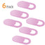 6Pcs/lot  WebCam Cover Shutter Magnet Slider Plastic For iPhone Web Laptop PC For iPad Tablet Camera Mobile Phone Privacy Sticker - Korvel
