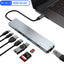 Eight in one docking station Type-C to network card HDMI multifunctional laptop converter - Korvel