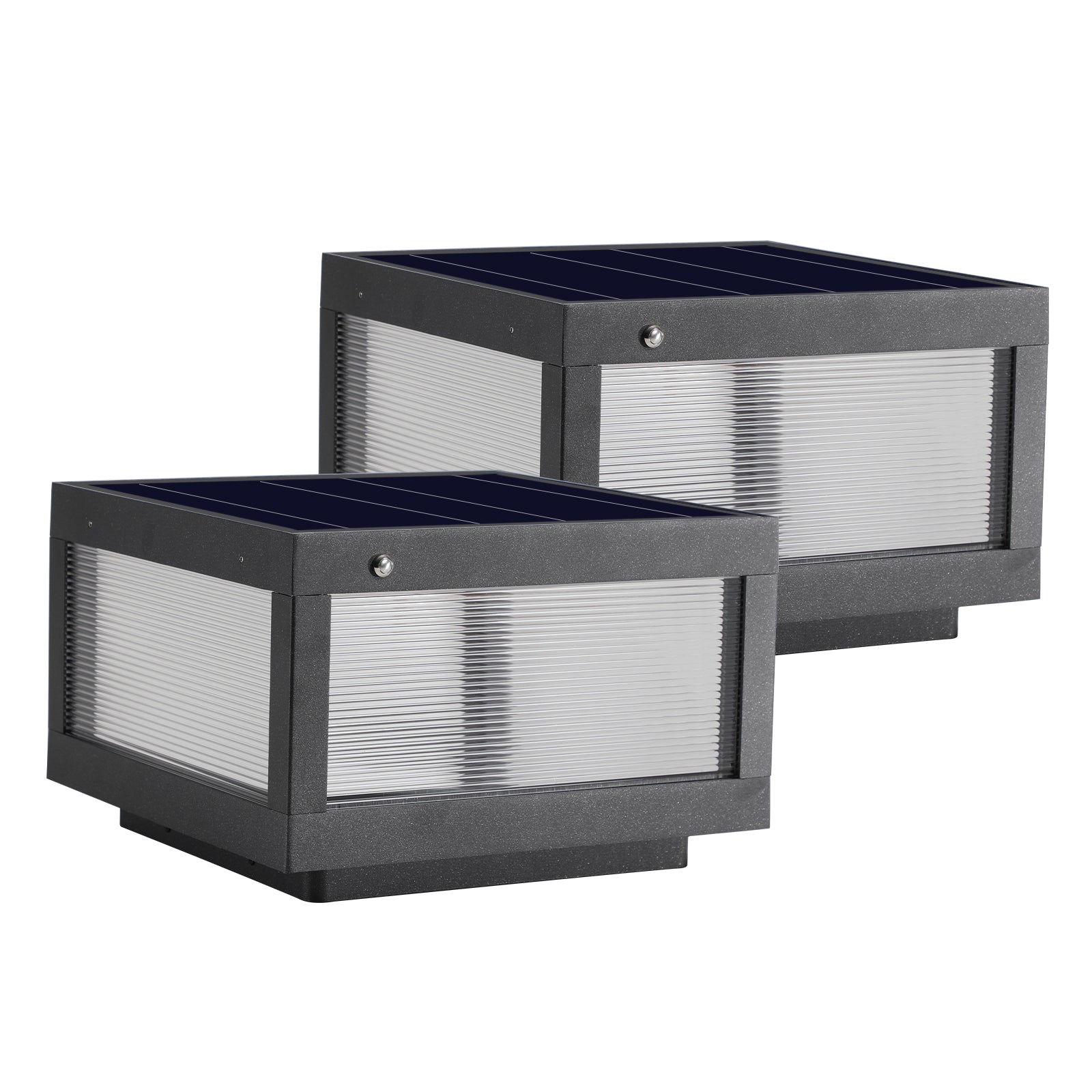 Solar Wall Lamp With Dimmable LED Aluminium - Korvel