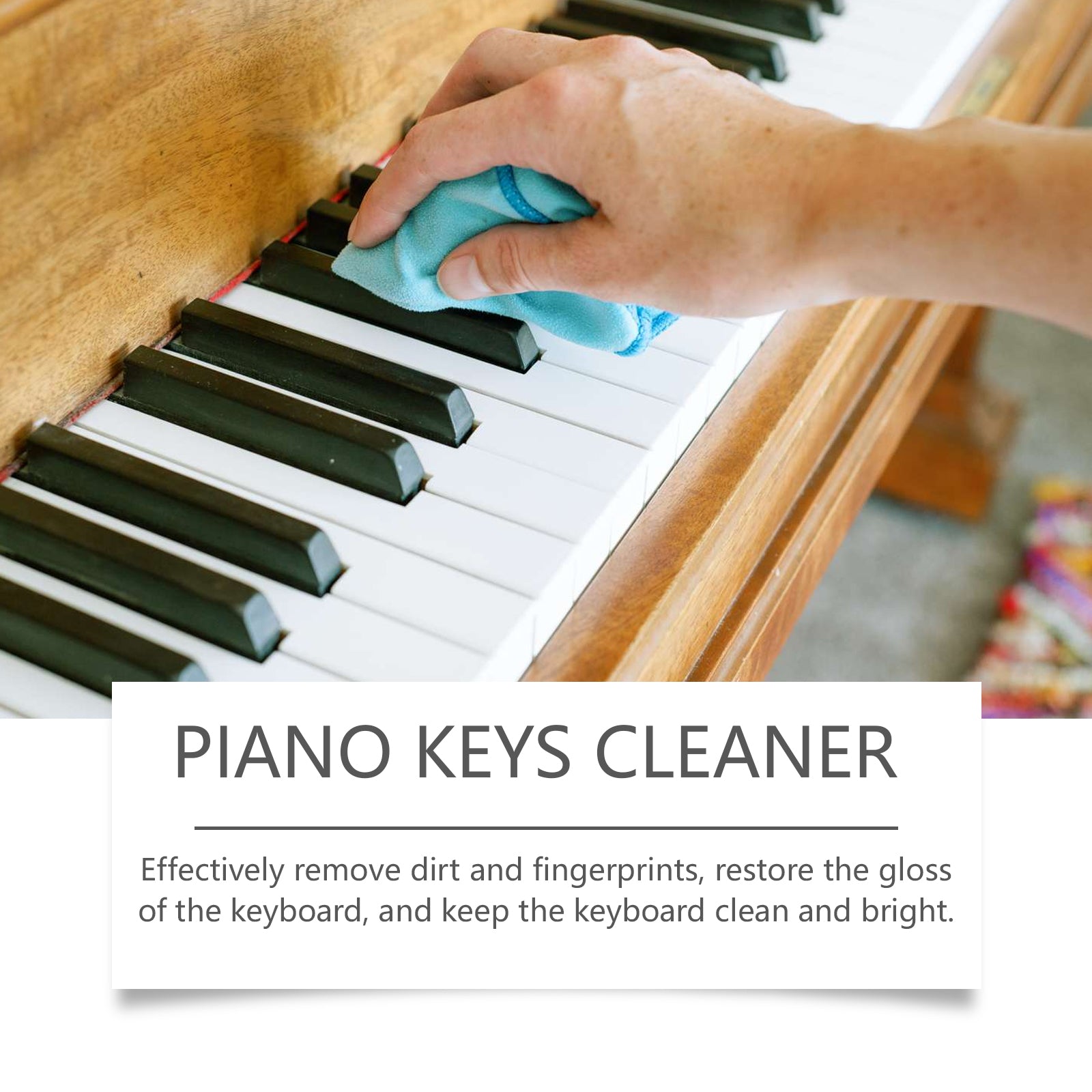 Piano Key Cleaner Cleans Key Stains Gently And Protects Multi-Function Keyboard Cleaner Spray - Korvel