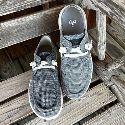 Ariat Men's Heathered Grey Knit Hilo Slippers - Korvel