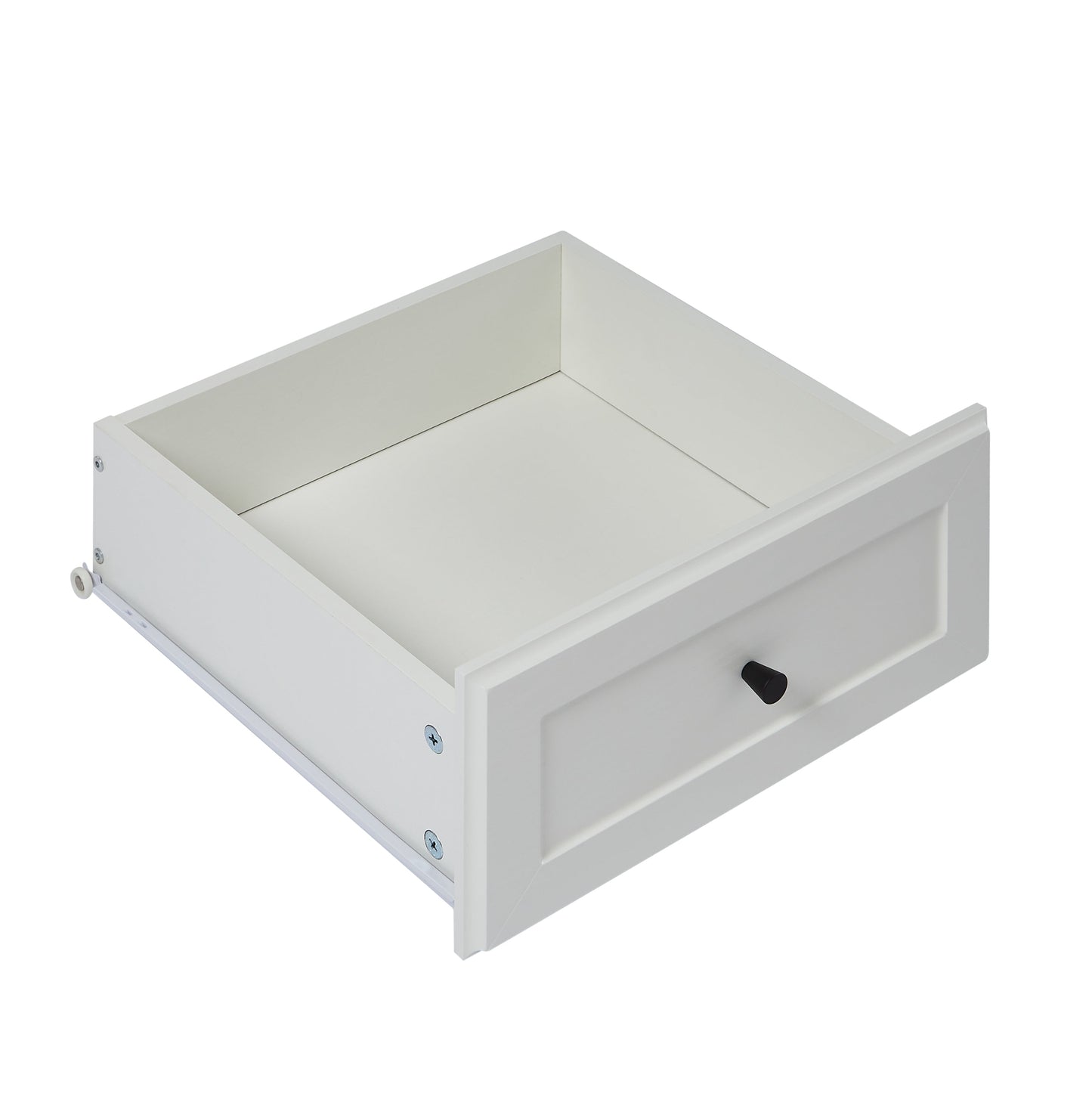 Commode 5 Tiroirs Élégante Ferme en Blanc