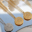 Collier en forme de montre en acier titane zircon