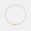 Titanium Steel Pearl Flower Necklace - Korvel