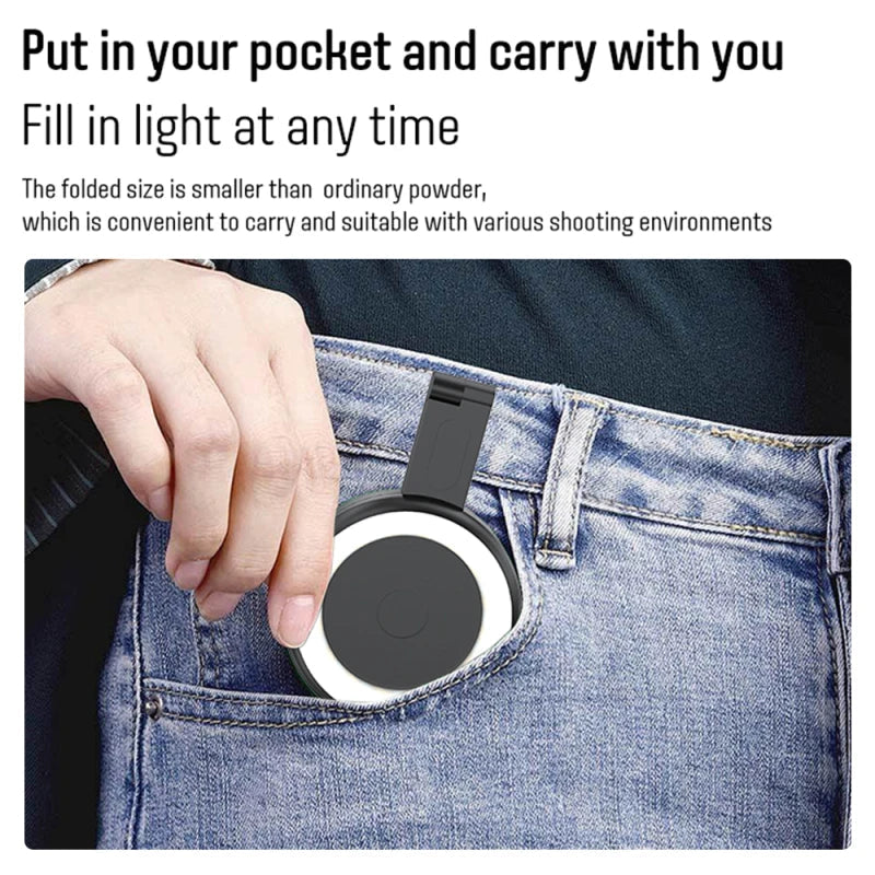 Lumière LED Magnétique pour Photographie Mobile