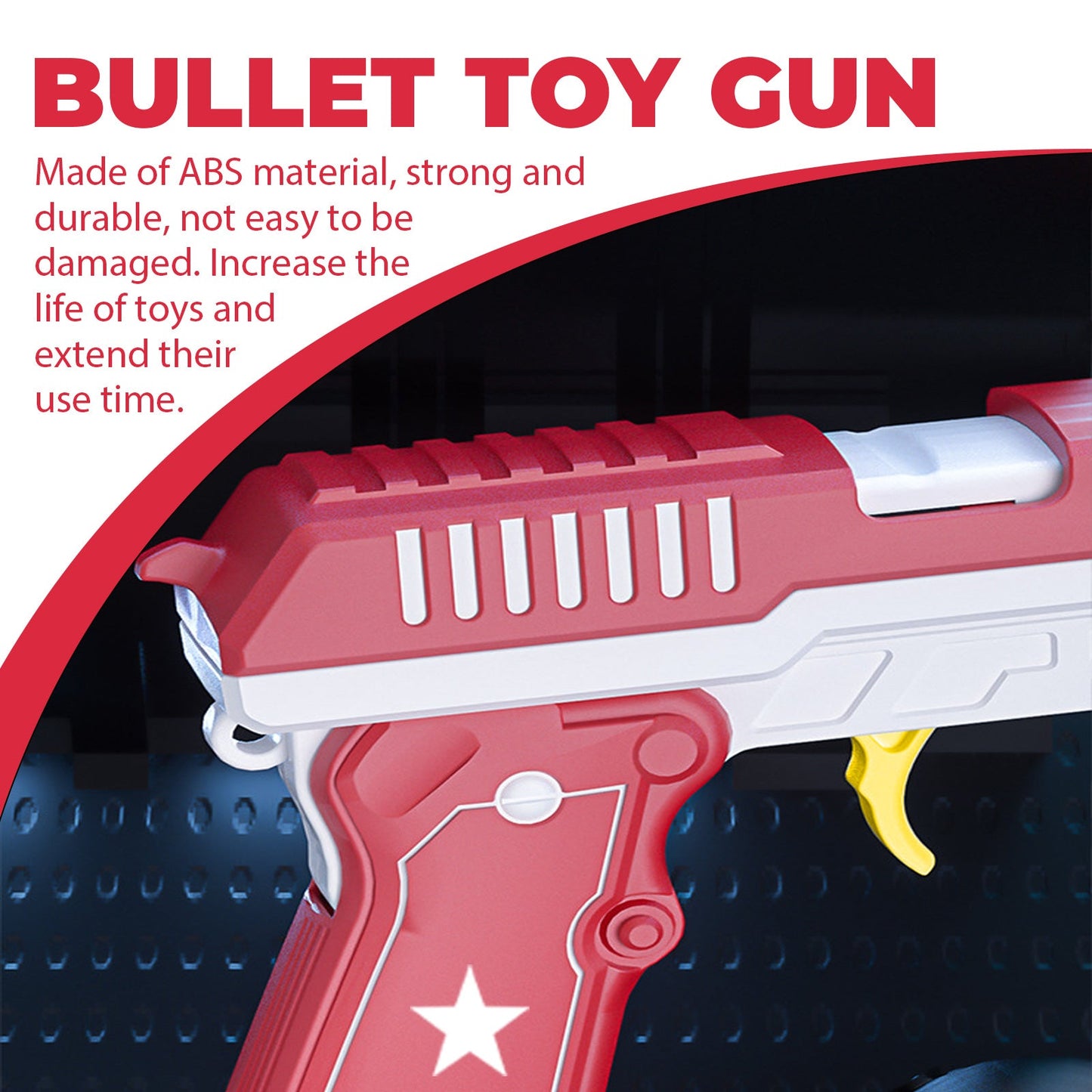 Bullet Toy Gun, Fun Children's Outdoor Interactive Toys Transform Continuous Gift For Boys - Korvel