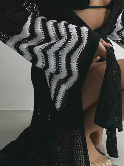Elegant Knitted Beach Cover Up for Sun Protection