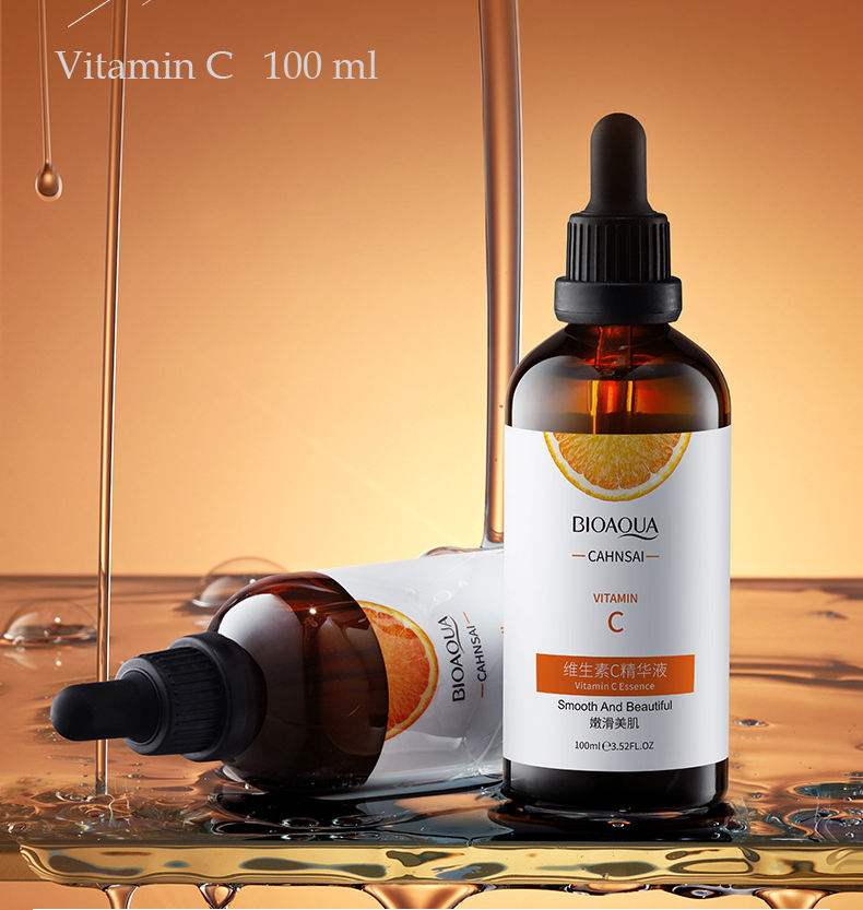 Boquanya Vitamin C essence Solution Moisturizing and staying up late for repairing, brightening skin tone, mild oil control esse - Korvel