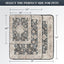 Scandinavian Minimalist Carpet Pet Mat, Stain-Resistant and Easy to Clean Sofa Coffee Table Mat, Urine-Proof Cat and Dog Pad - Korvel