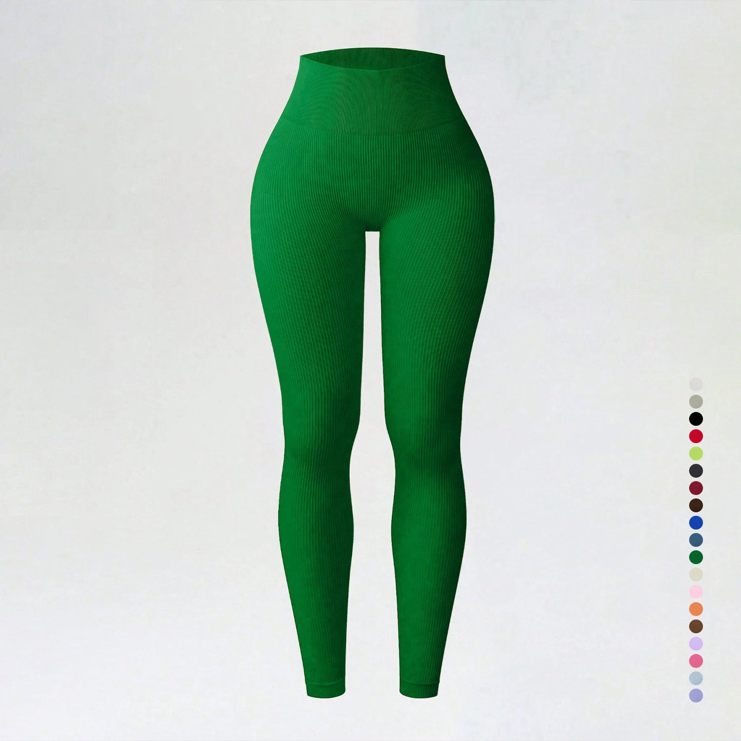 Threaded autumn and winter yoga pants seamless fitness pants high waisted sports yoga clothes leggings - Korvel