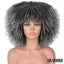 Female Hair African Small Curly Hair Explosion Head Black Chemical Fiber Wig Full Head Set - Korvel