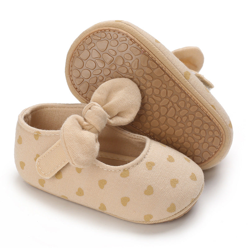 Spring And Autumn Models 0-1 Year Old Baby Toddler Shoes Soft Bottom Baby Shoes Soft Rubber Bottom Breathable Princess Shoes - Korvel